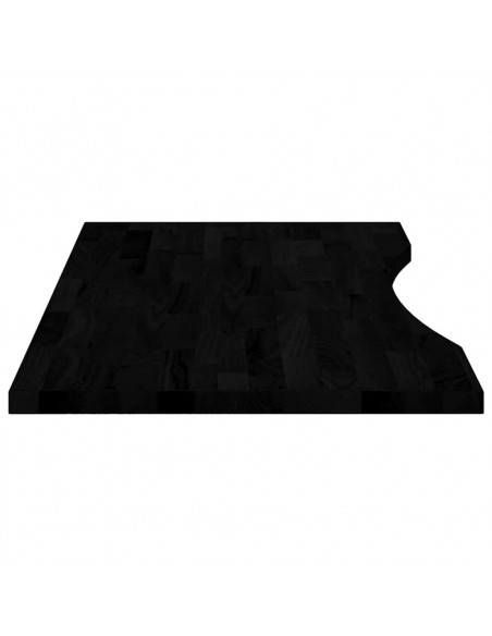Piano Scrivania Marrone Scuro 100x60x2,5 cm in Rovere Massello