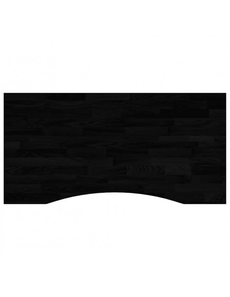 Piano Scrivania Marrone Scuro 100x50x2,5 cm in Rovere Massello
