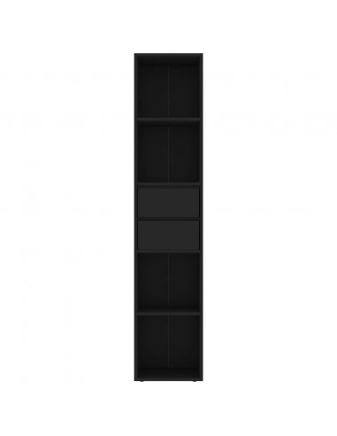 Libreria Nera 36x30x171 cm in Legno Multistrato