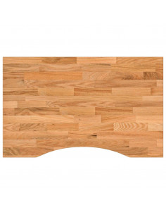 Piano Scrivania Marrone Chiaro 80x60x2,5 cm in Rovere Massello