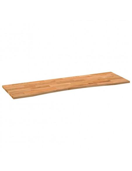 Piano Scrivania Marrone Chiaro 160x50x2,5 cm in Rovere Massello