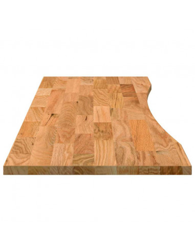 Piano Scrivania Marrone Chiaro 160x50x2,5 cm in Rovere Massello