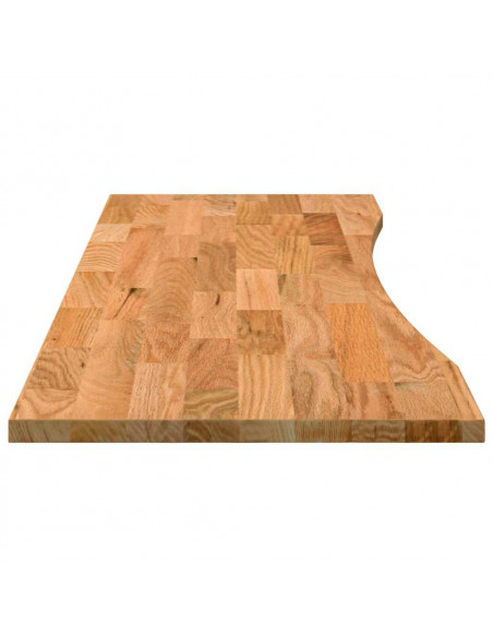 Piano Scrivania Marrone Chiaro 160x50x2,5 cm in Rovere Massello
