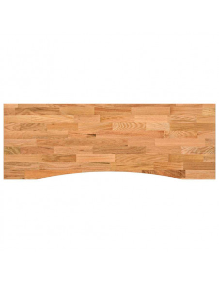 Piano Scrivania Marrone Chiaro 140x60x2,5 cm in Rovere Massello