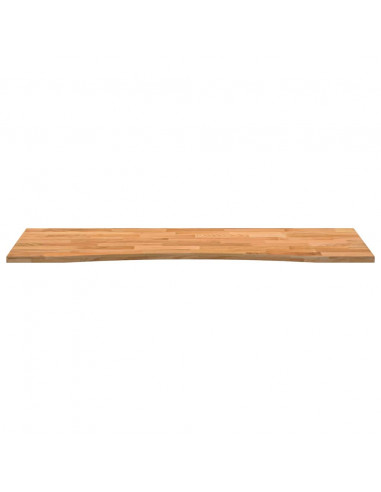 Piano Scrivania Marrone Chiaro 140x60x2,5 cm in Rovere Massello