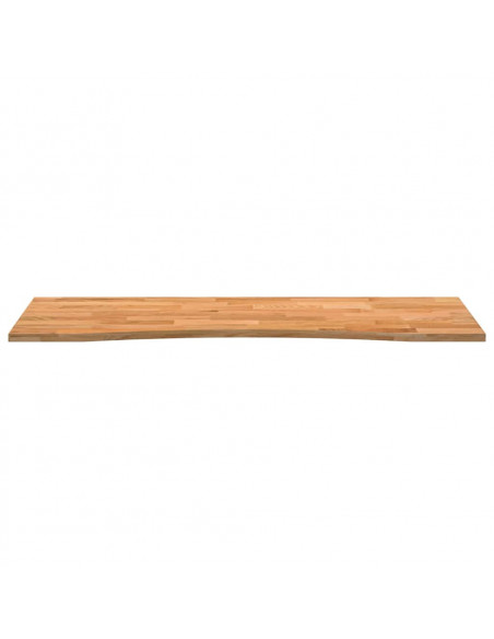 Piano Scrivania Marrone Chiaro 140x60x2,5 cm in Rovere Massello