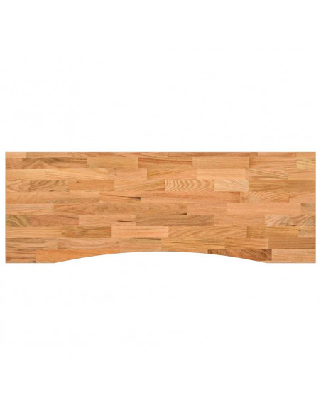 Piano Scrivania Marrone Chiaro 140x50x2,5 cm in Rovere Massello
