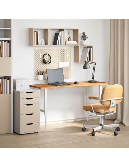 Piano Scrivania Marrone Chiaro 140x50x2,5 cm in Rovere Massello