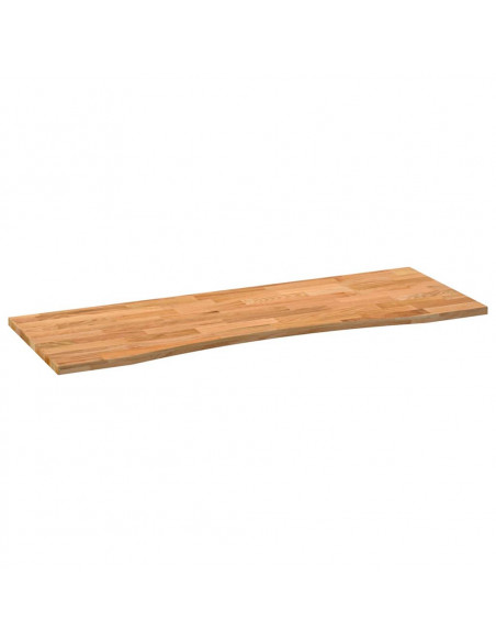 Piano Scrivania Marrone Chiaro 140x50x2,5 cm in Rovere Massello