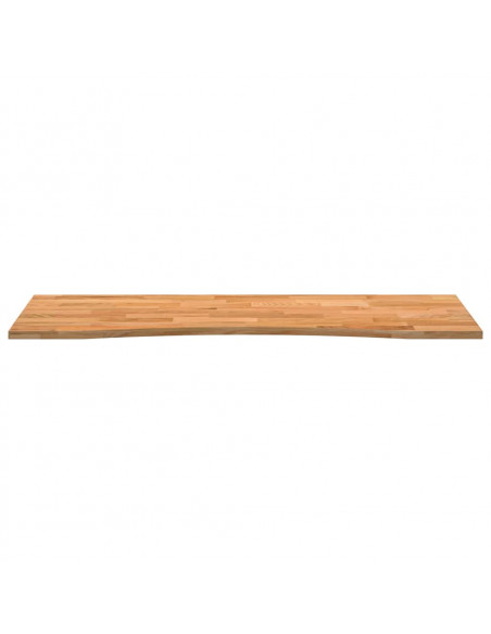Piano Scrivania Marrone Chiaro 140x50x2,5 cm in Rovere Massello