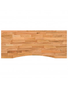 Piano Scrivania Marrone Chiaro 120x50x2,5 cm in Rovere Massello