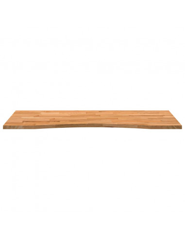 Piano Scrivania Marrone Chiaro 120x50x2,5 cm in Rovere Massello