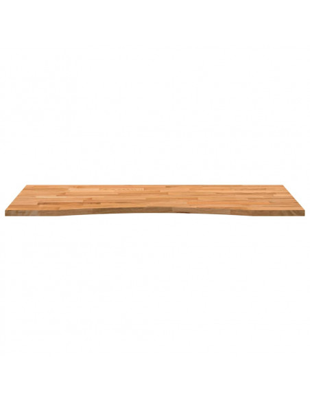 Piano Scrivania Marrone Chiaro 120x50x2,5 cm in Rovere Massello
