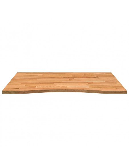 Piano Scrivania Marrone Chiaro 100x80x2,5 cm in Rovere Massello