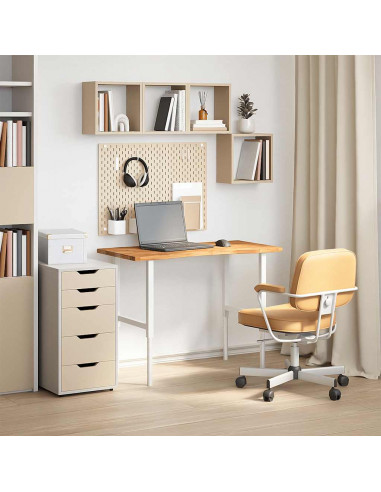 Piano Scrivania Marrone Chiaro 100x60x2,5 cm in Rovere Massello