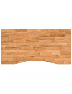 Piano Scrivania Marrone Chiaro 100x50x2,5 cm in Rovere Massello