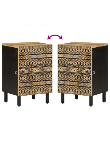 Mobile da Bagno 38x33,5x58 cm in Legno Massello di Mango