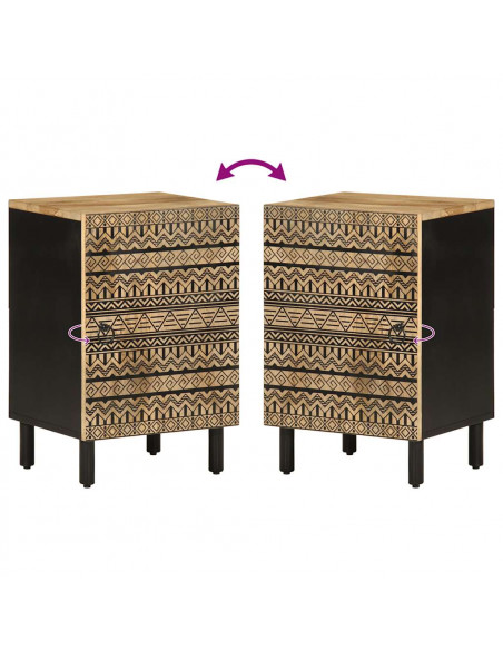 Mobile da Bagno 38x33,5x58 cm in Legno Massello di Mango