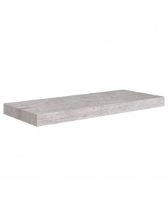 Scaffale a Parete Grigio Cemento 60x23,5x3,8 cm in MDF 2