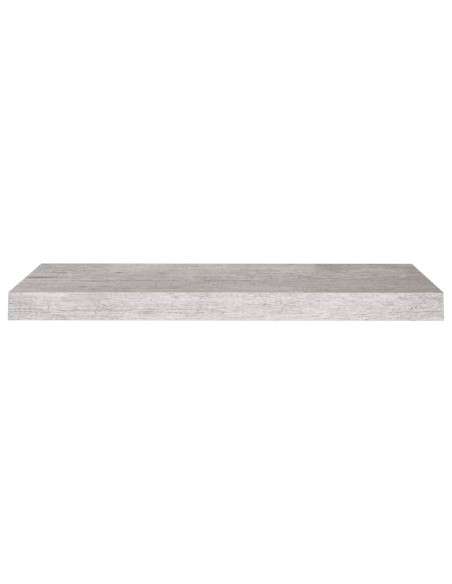Scaffale a Parete Grigio Cemento 60x23,5x3,8 cm in MDF
