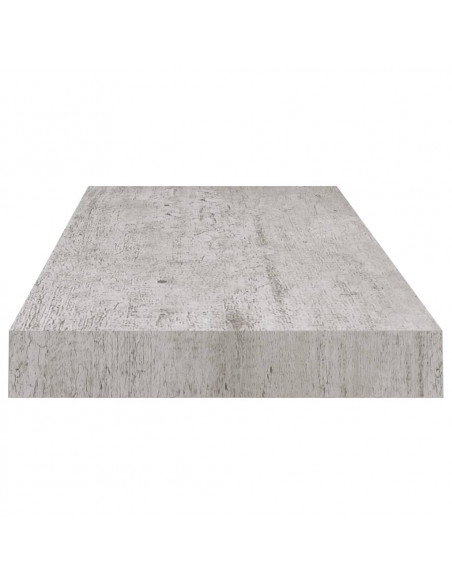 Scaffale a Parete Grigio Cemento 60x23,5x3,8 cm in MDF