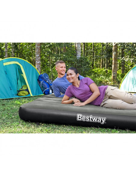 Bestway Letto ad Aria Gonfiabile 3 in 1 Nero e Grigio 188x99x25 cm