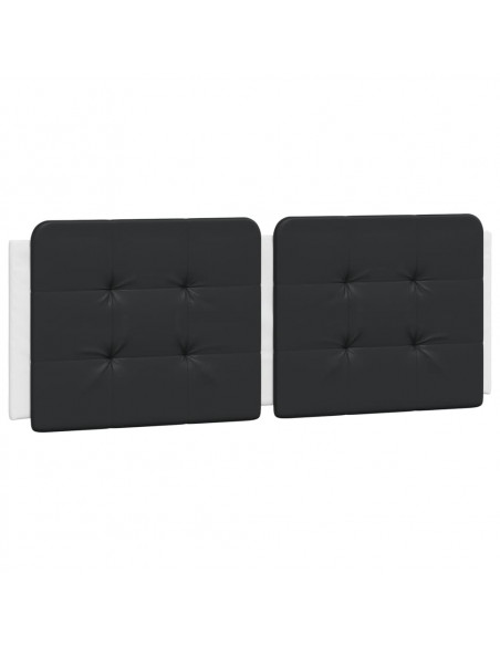Giroletto con Luce LED Bianco e Nero 140x200 cm in Similpelle