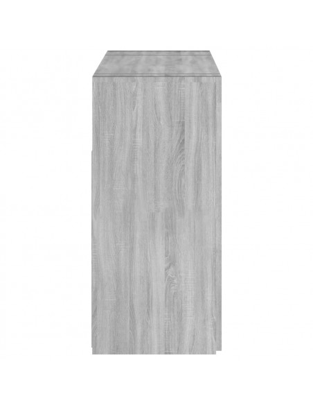 Credenza con Luci LED Grigio Sonoma 115,5x30x75 cm