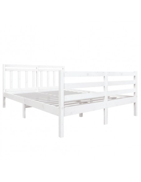 Giroletto Bianco in Legno Massello 140x190 cm