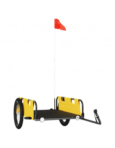 Rimorchio da Bici Giallo Oxford e Ferro