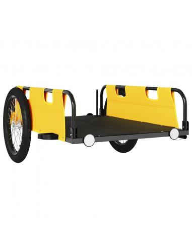 Rimorchio da Bici Giallo Oxford e Ferro