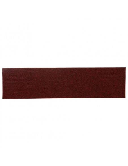 Tappeti Adesivi Rettangolari per Scale 15 pz 76x20 cm Rossi