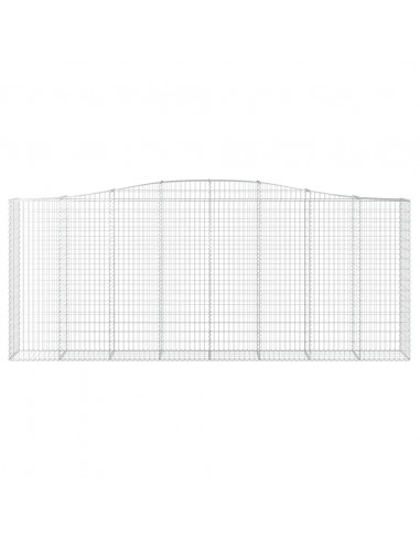 Cesti Gabbioni ad Arco 9 pz 400x50x160/180 cm Ferro Zincato