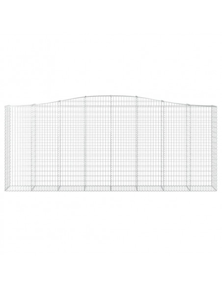 Cesti Gabbioni ad Arco 9 pz 400x50x160/180 cm Ferro Zincato