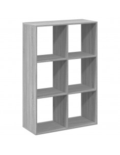 Libreria Divisorio Grigio Sonoma 69,5x29x103,5cm in Truciolato 2