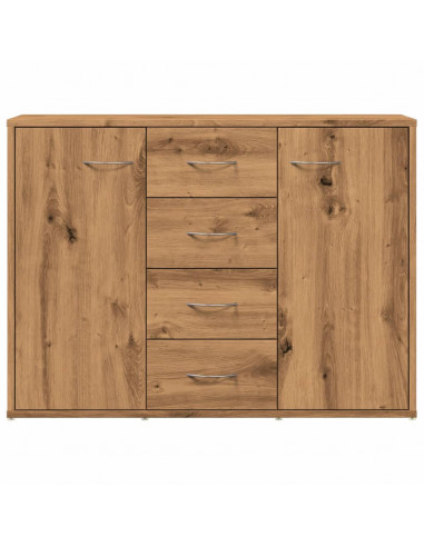 Credenza Rovere Artigianale 88x30x64 cm in Legno Multistrato