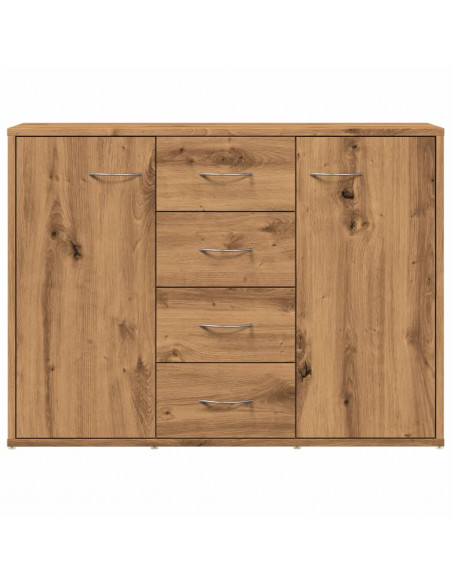 Credenza Rovere Artigianale 88x30x64 cm in Legno Multistrato