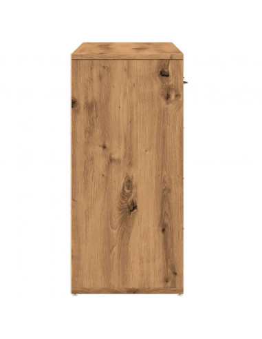 Credenza Rovere Artigianale 88x30x64 cm in Legno Multistrato