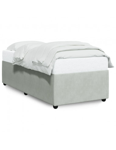 Giroletto Grigio Chiaro 90x200 cm in Velluto