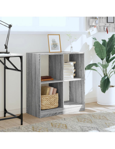 Libreria Grigio Sonoma 68,5x32x75 cm in Legno Multistrato