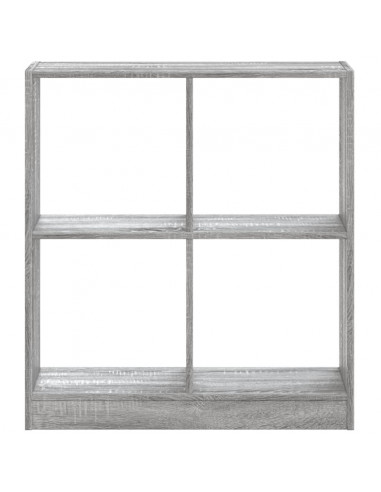 Libreria Grigio Sonoma 68,5x32x75 cm in Legno Multistrato