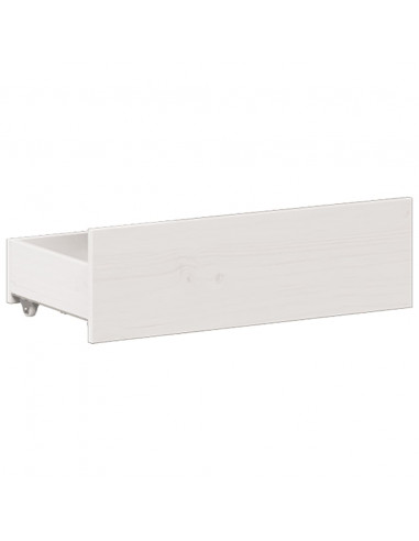 Giroletto senza Materasso con Testiera Bianco 200x200 cm Pino