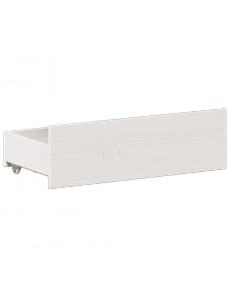 Giroletto senza Materasso con Testiera Bianco 200x200 cm Pino