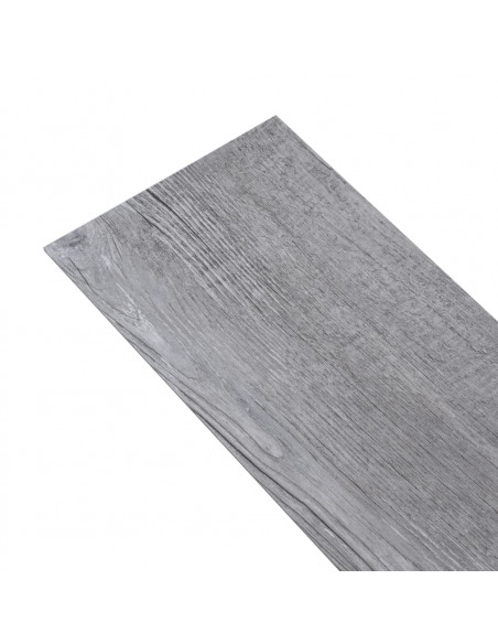 Listoni Pavimenti Autoadesivi in PVC 2,51m² 2mm Grigio Opaco
