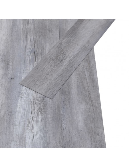 Listoni Pavimenti Autoadesivi in PVC 2,51m² 2mm Grigio Opaco