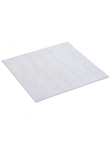 Listoni per Pavimenti Autoadesivi in PVC 5,11 m² Bianchi