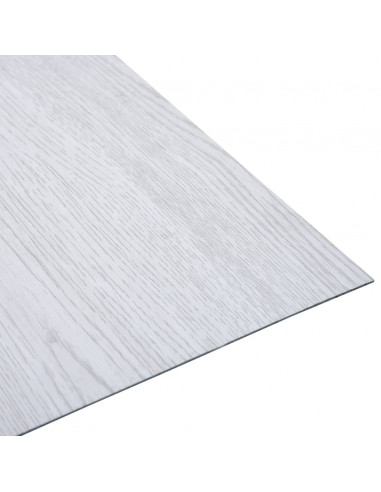 Listoni per Pavimenti Autoadesivi in PVC 5,11 m² Bianchi