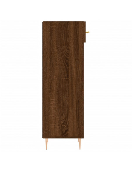 Scarpiera Rovere Marrone 30x35x105 cm in Legno Multistrato