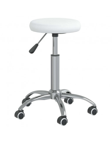 Sgabello da Massaggio in Similpelle Bianco