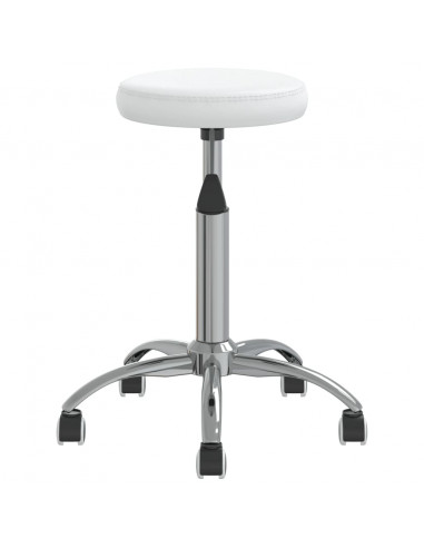 Sgabello da Massaggio in Similpelle Bianco